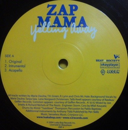 Zap Mama - Yelling Away (12'')