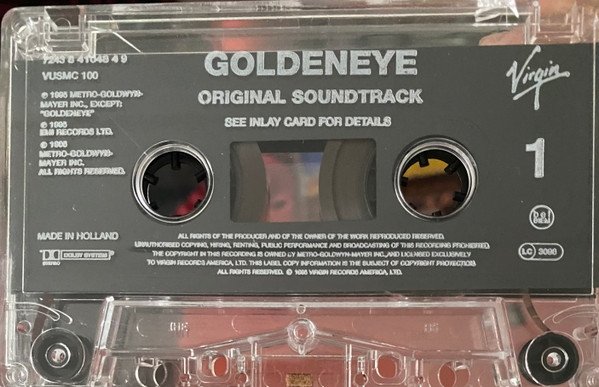 Eric Serra - Goldeneye (Original Motion Picture Soundtrack From The United Artists Film) (MC)