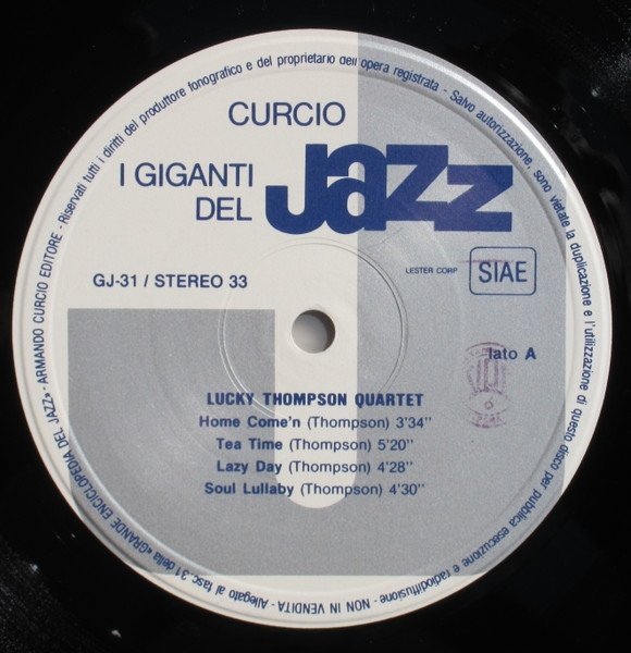 Lucky Thompson, Cedar Walton, Sam Jones, Louis Hayes - I Giganti Del Jazz Vol. 31 (LP)