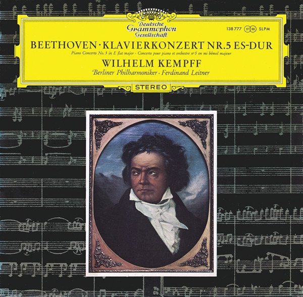Beethoven, Wilhelm Kempff, Berliner Philharmoniker · Ferdinand Leitner - Klavierkonzert Nr. 5 Es-dur (LP)