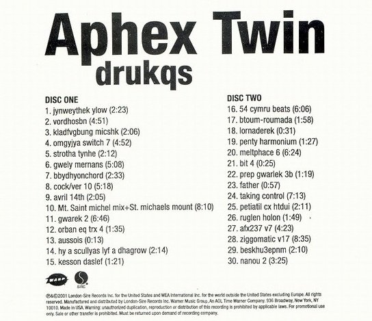 Aphex Twin - Drukqs (2CD)