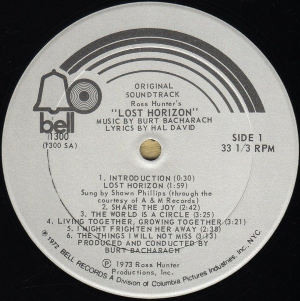 Burt Bacharach - Lost Horizon (Original Soundtrack) (LP)