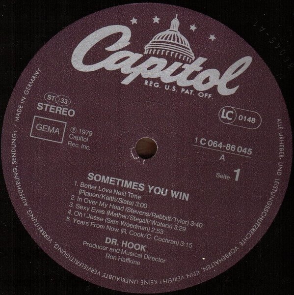 Dr. Hook - Sometimes You Win (LP)
