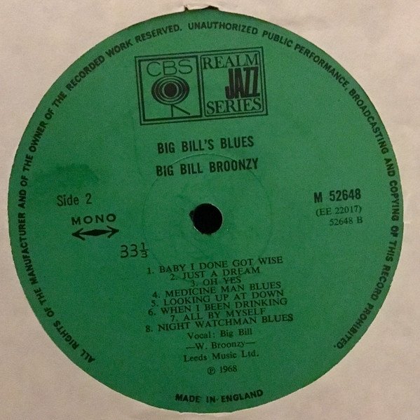 Big Bill Broonzy - Big Bill's Blues (LP)
