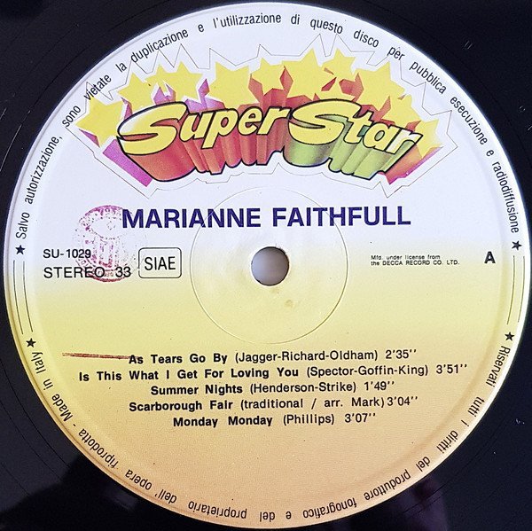 Marianne Faithfull - Marianne Faithfull (LP)