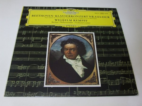 Beethoven, Wilhelm Kempff, Berliner Philharmoniker · Ferdinand Leitner - Klavierkonzert Nr. 5 Es-dur (LP)