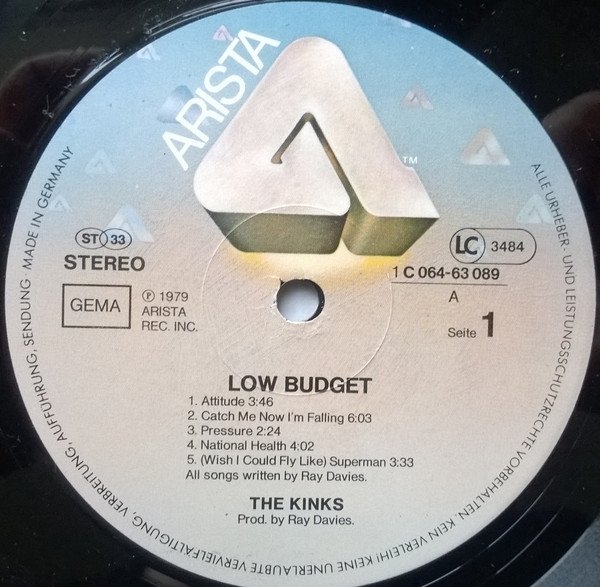 The Kinks - Low Budget (LP)