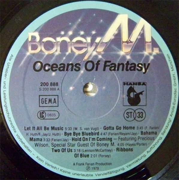 Boney M. - Oceans Of Fantasy (LP)