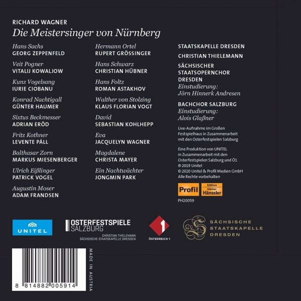 Richard Wagner, Staatskapelle Dresden, Christian Thielemann - Die Meistersinger Von Nürnberg (4CD)