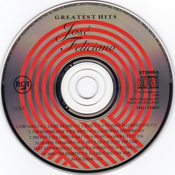 José Feliciano - Greatest Hits (CD)
