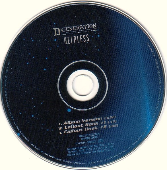 D Generation - Helpless (Maxi-CD)
