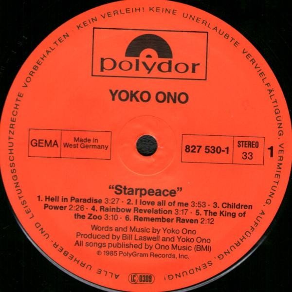 Yoko Ono - Starpeace (LP)