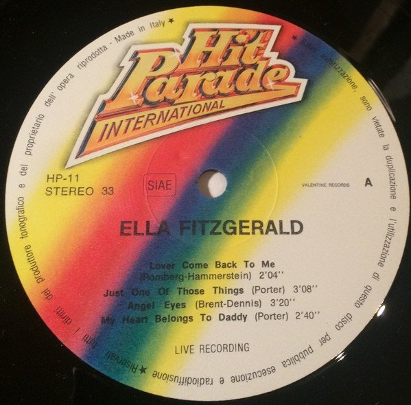 Ella Fitzgerald - Ella Fitzgerald (LP)