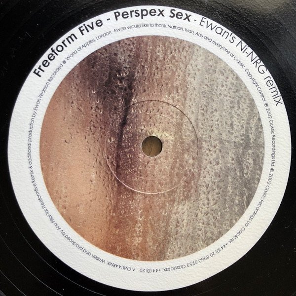 Freeform Five - Perspex Sex (Remixes) (12'')