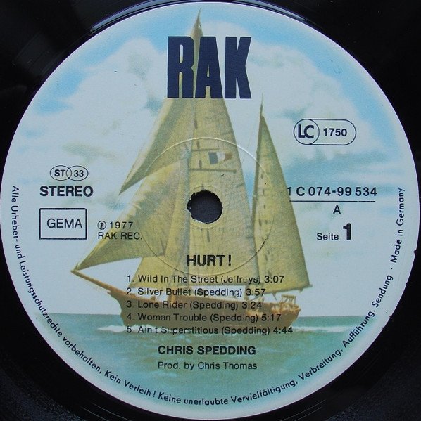 Chris Spedding - Hurt (LP)