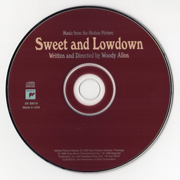 Sweet And Lowdown (Music From The Motion Picture Written And Directed By Woody Allen) (CD)