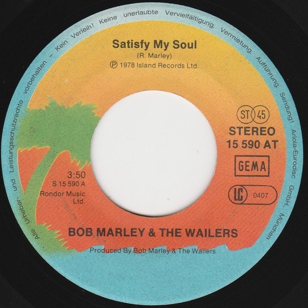 Bob Marley &amp; The Wailers - Satisfy My Soul / Smile Jamaica (7'')