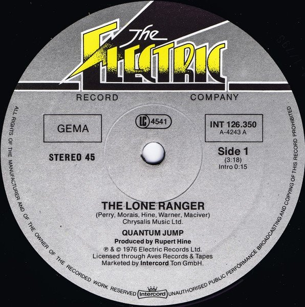 Quantum Jump - The Lone Ranger (12'')