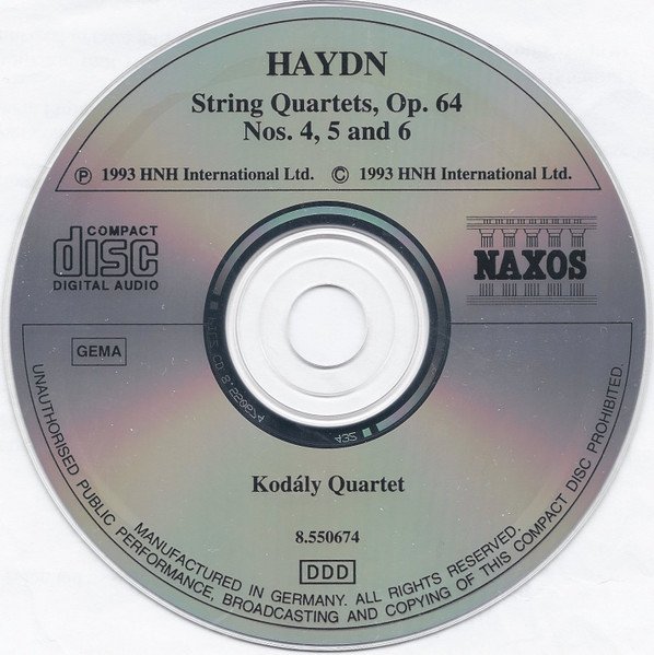 Haydn, Kodály Quartet - String Quartets Op. 64 Nos. 4, 5 &quot;The Lark&quot; And 6 (CD)