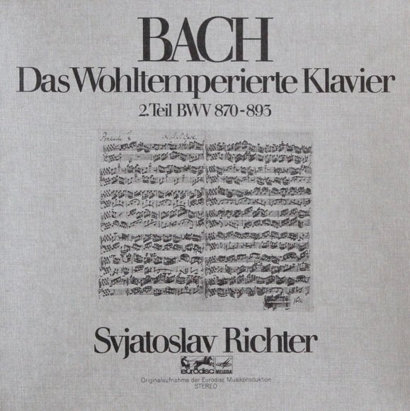 Bach, Svjatoslav Richter - Das Wohltemperierte Klavier (2. Teil BWV 870-893) (3LP)
