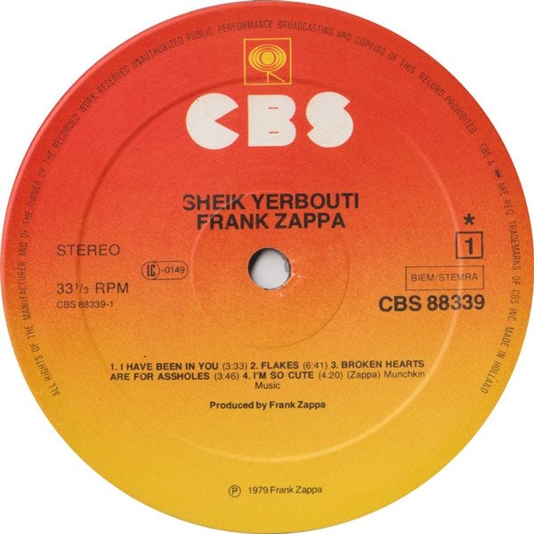 Frank Zappa - Sheik Yerbouti (2LP)