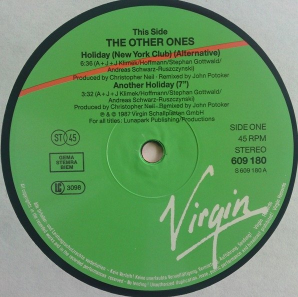 The Other Ones - Holiday (12'')