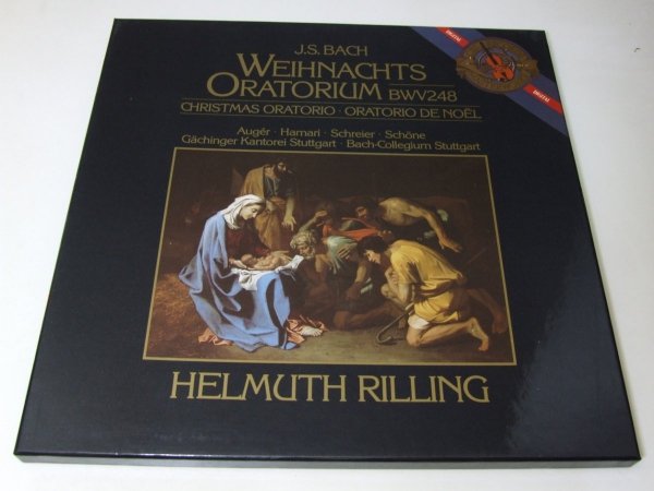 J.S. Bach, Helmuth Rilling, Gächinger Kantorei Stuttgart, Bachcollegium Stuttgart, Auger, Muckenheim, Schreier, Schöne - Weihnachts Oratorium (3LP)