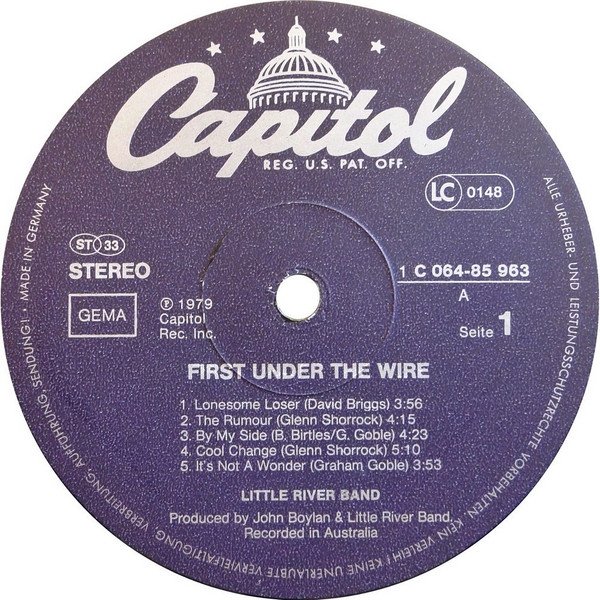 Little River Band - First Under The Wire (LP)
