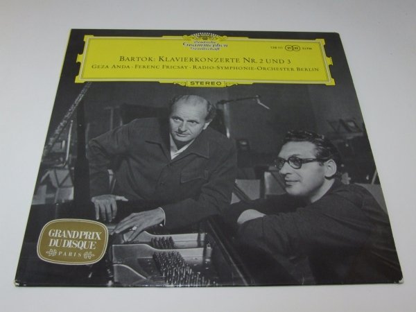 Béla Bartók, Géza Anda Und Ferenc Fricsay Mit Dem Radio-Symphonie-Orchester Berlin - Klavierkonzerte Nr. 2 Und 3 (LP)