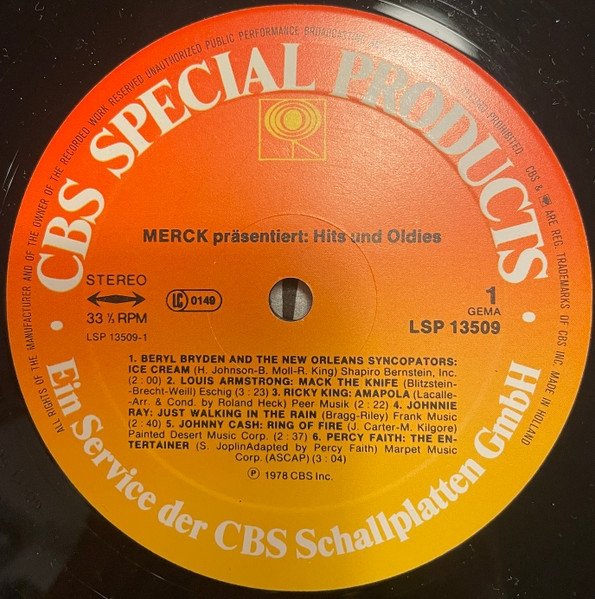 Merck Präsentiert Hits Und Oldies (LP)