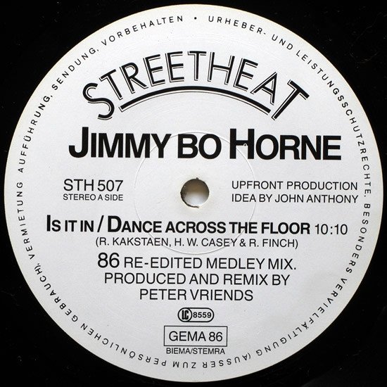 Jimmy Bo Horne - Is It In/Dance Across The Floor (Medley Mix '86) (LP)