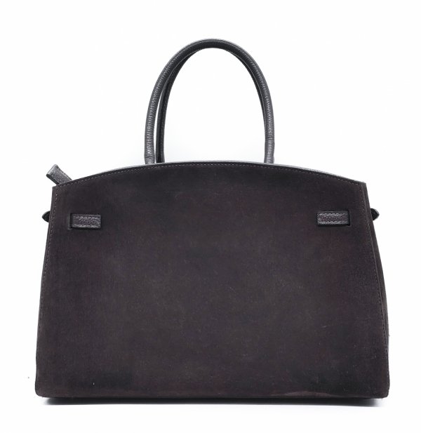 Torebka skóra zamszowa czekoladowa VeraPelle