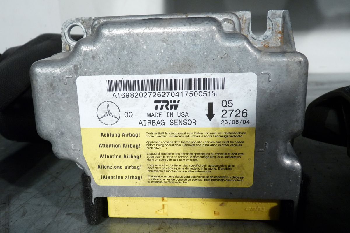 Konsola Airbag Sensor Pasy Mercedes A-Klasa W169 2004 - Wnętrze - A-Klasa 2004-2012 (W169) - Mercedes - Marki Niemieckie