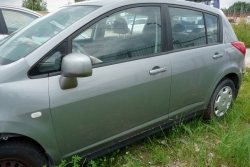 _Szyba drzwi przód lewa Nissan Tiida C11 2008  Hatchback 5-drzwi