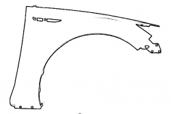 Błotnik przód prawy Ford Mondeo MK4 LIFT 2010-2015 