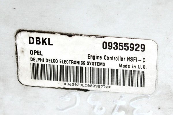 Komputer sterownik silnika Opel Astra G 1999 1.6i Z16XEL