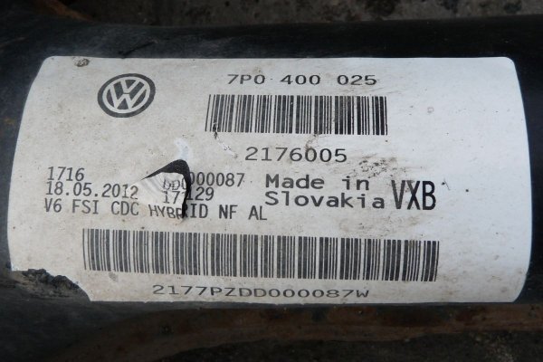 Belka ława sanki wózek silnika VW Touareg 7P 2012 3.0TSI V6 Hybrid 7P0400025