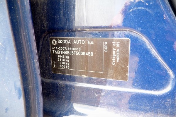 Podnośnik szyby przód prawy (manualny) Skoda Praktik 5J Lift 2014 (2010-2015) 