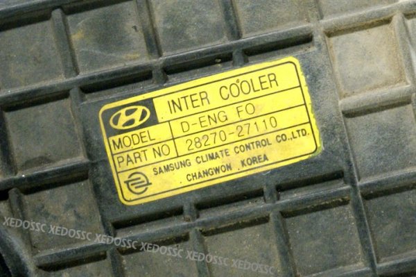 INTERCOOLER CHŁODNICA POWIETRZA HYUNDAI TRAJET 01