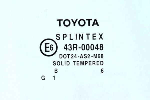 SZYBA DRZWI TYŁ PRAWA TOYOTA AVENSIS T25 06 HB 5D