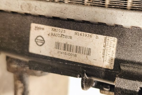 Chłodnica wentylator wody klimatyzacji Nissan Qashqai J10 2011 1.6i HR16 Suv [A]