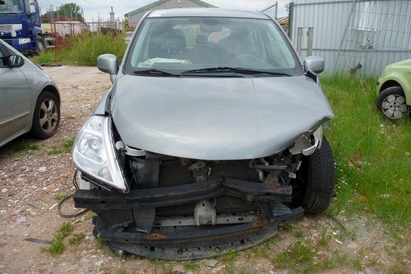 _Szyba drzwi przód lewa Nissan Tiida C11 2008  Hatchback 5-drzwi