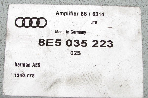 Wzmacniacz audio Audi A4 B6 2000-2004