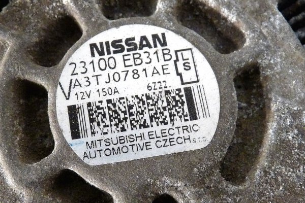 Alternator Nissan Navara D40 2007 2.5DCI YD25 (150A)