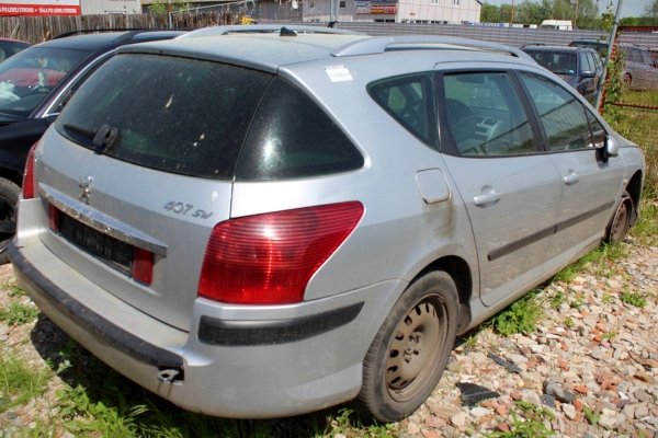 Drzwi Tył Lewe Peugeot 407 2007 2.0HDI Kombi (gołe drzwi bez osprzętu)