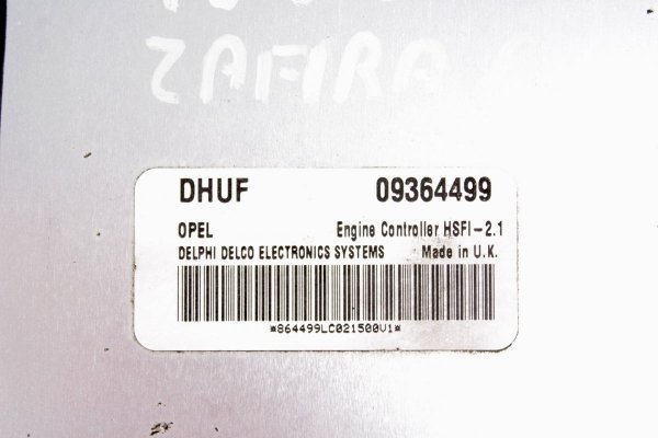 Komputer silnika Opel Zafira A 1999-2003 1.6i