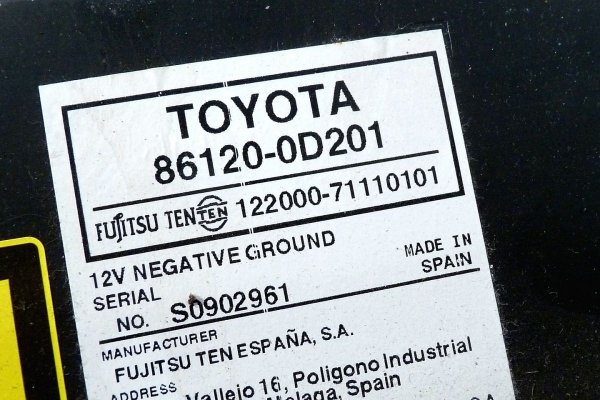 Radio oryginał Toyota Yaris XP90 2008
