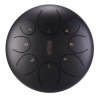 Hluru Round tongue drum 12 8 ton TY8-12-InkBlack