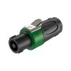 Wtyk głośnikowy zielony 4-pin Roxtone RS4F-N-GN