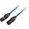 GoodDrut XLRm-XLRf 2m niebieski kabel mikrofonowy